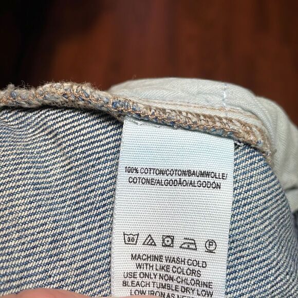 New! Free People Front Zipper Denim Mini, jean skirt, We the Free, 31 - Picture 6 of 7